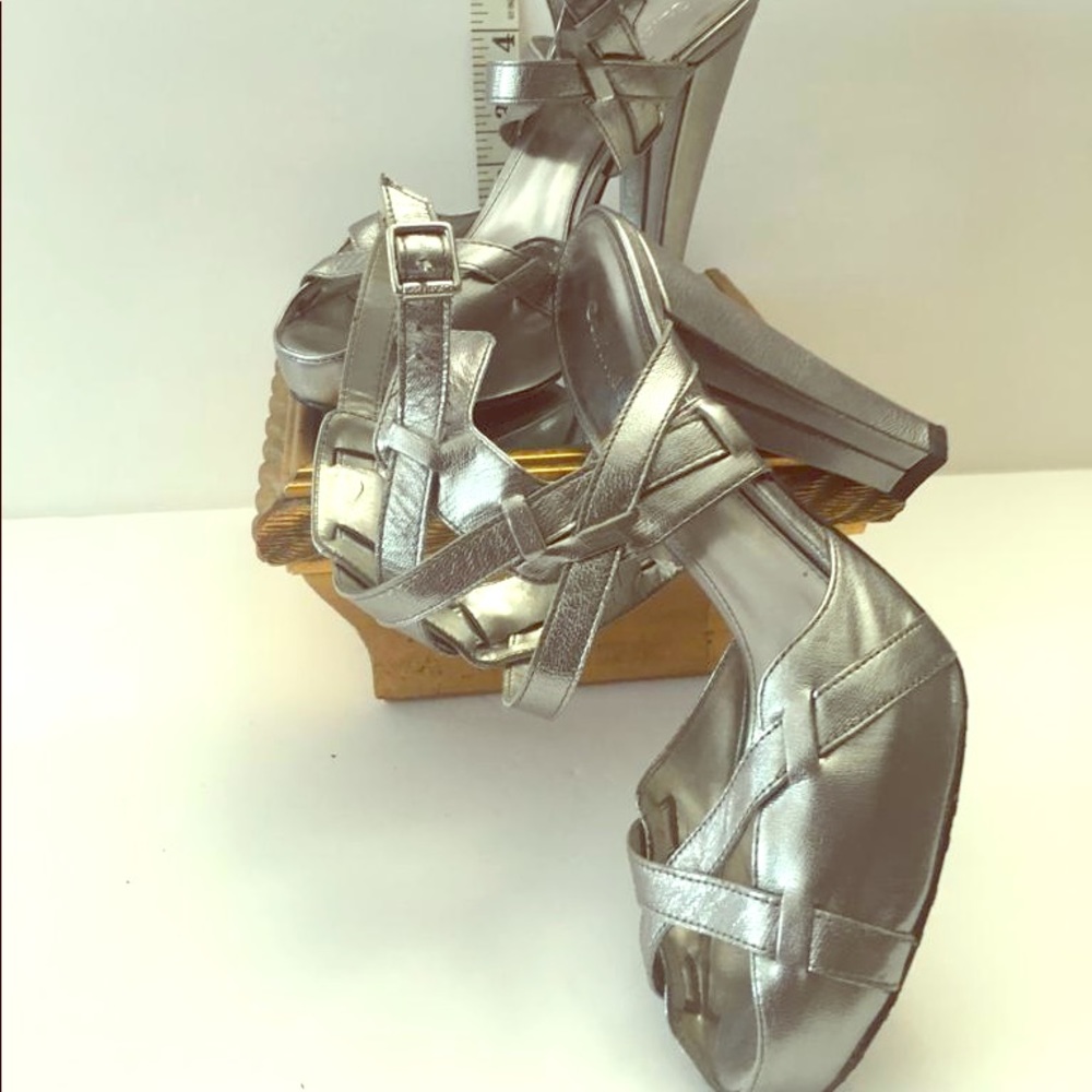 Calvin Klein Open Toe Block Heels